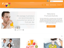 Tablet Screenshot of fruitjuiceaustralia.org